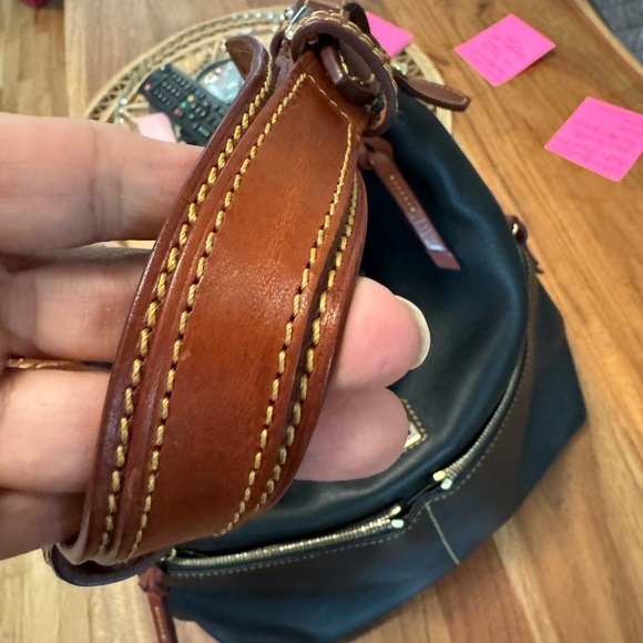 Dooney shoulder Black/Dark Blue Hobo bag - Picture 4 of 10